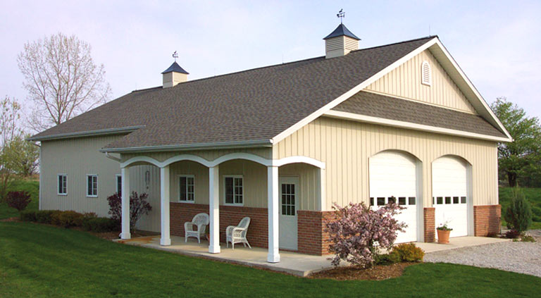 Post-frame building