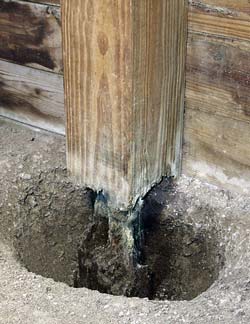 Rotted posts